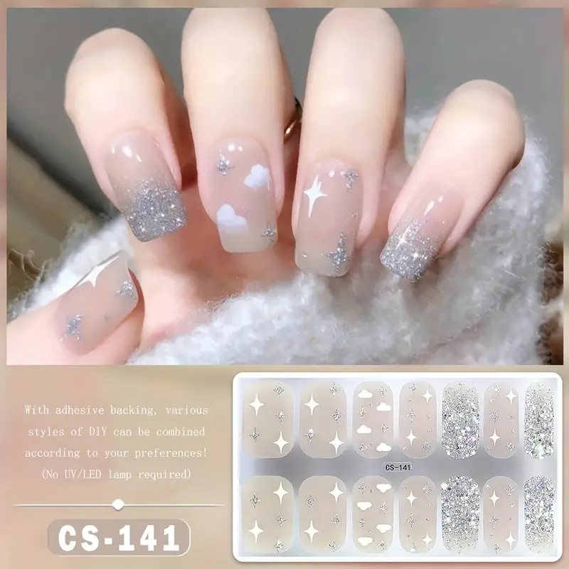 Cute Gel Nail Stickers Self-adhesive 141