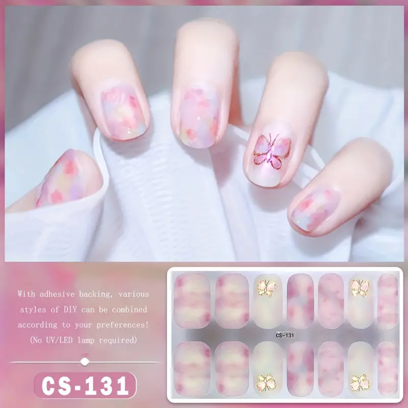 Cute Gel Nail Stickers Self-adhesive 131