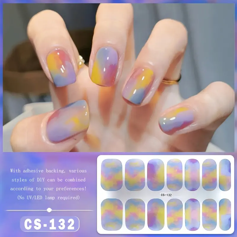 Cute Gel Nail Stickers Self-adhesive 132