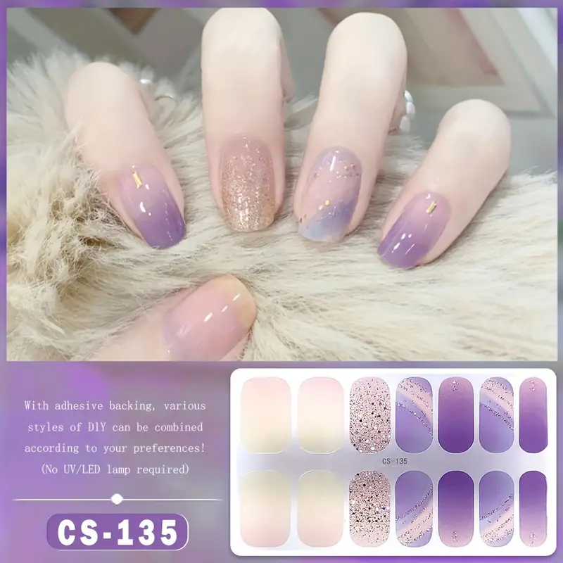 Cute Gel Nail Stickers Self-adhesive 135
