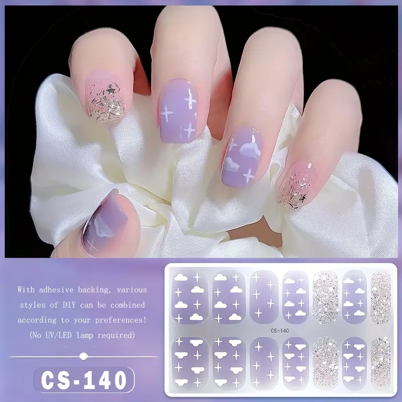 Cute Gel Nail Stickers Self-adhesive 140