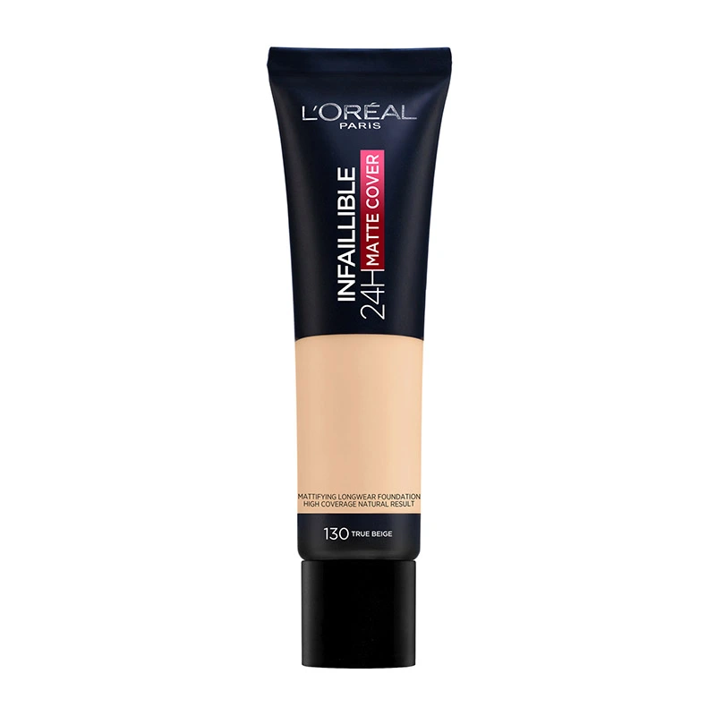 L’Oreal Paris Cover Liquid Foundation 24H Matte Cover 130 True Beige