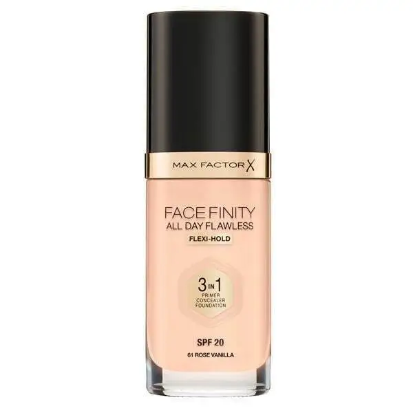 Max Factor Facefinity All Day Flawless 3in1 Foundation 61 Rose Vanilla