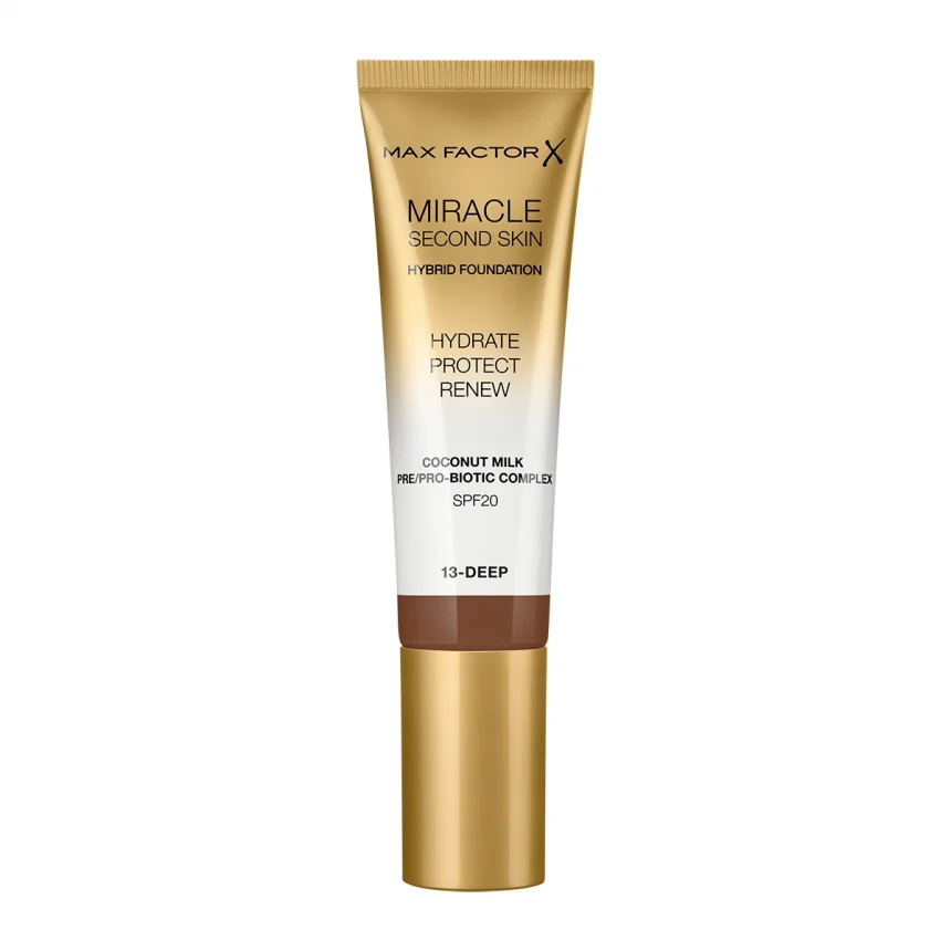 Max Factor Miracle Second Skin Hydrating Foundation 13-Deep