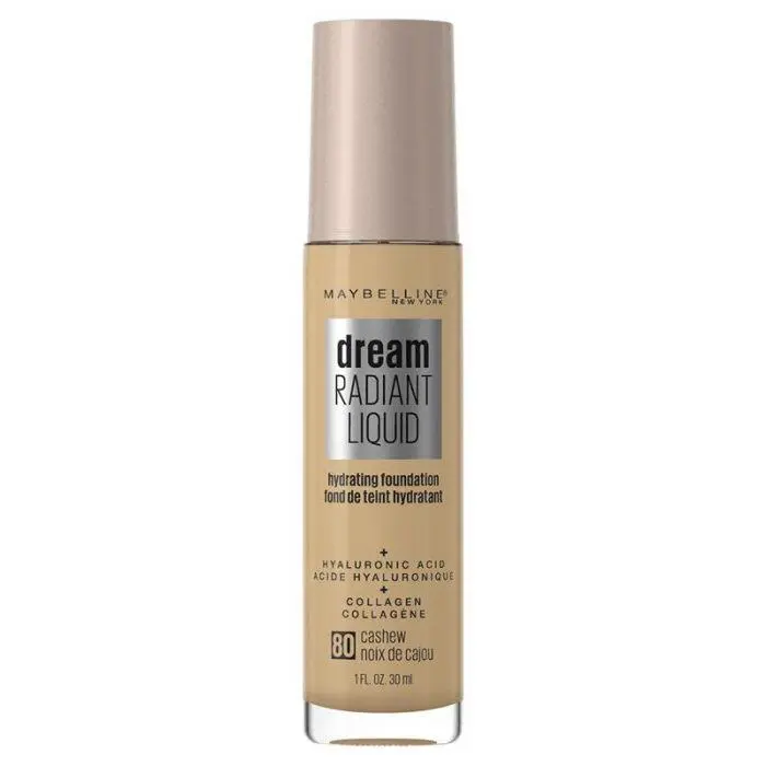 Maybelline Dream Radiant Liquid Foundation 80 Cashew