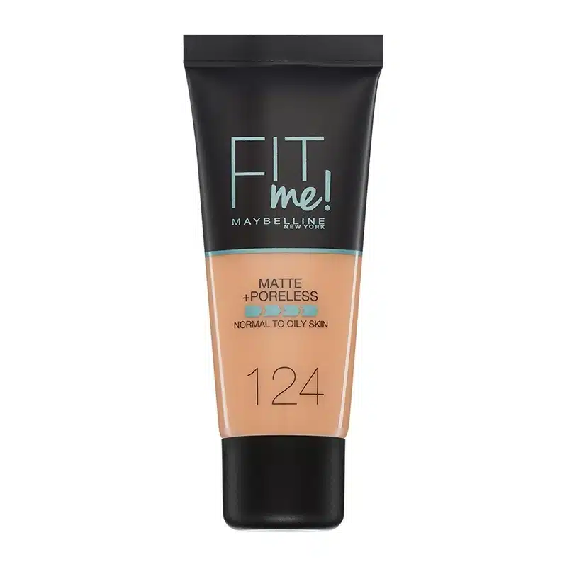 Maybelline Fit Me Matte & Poreless Foundation 124 Soft Sand