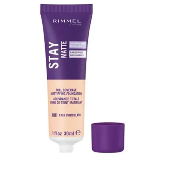 Rimmel Stay Matte Full Coverage Mousse Foundation 001 Fair Porcelain