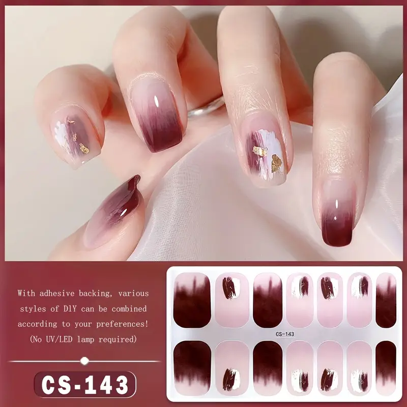 Cute Gel Nail Stickers Self-adhesive 143