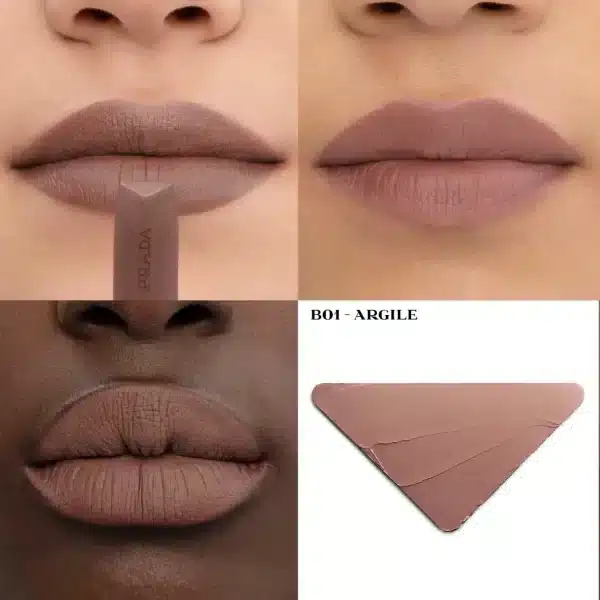Prada Monochrome Hyper Matte lipstick B01 Argile