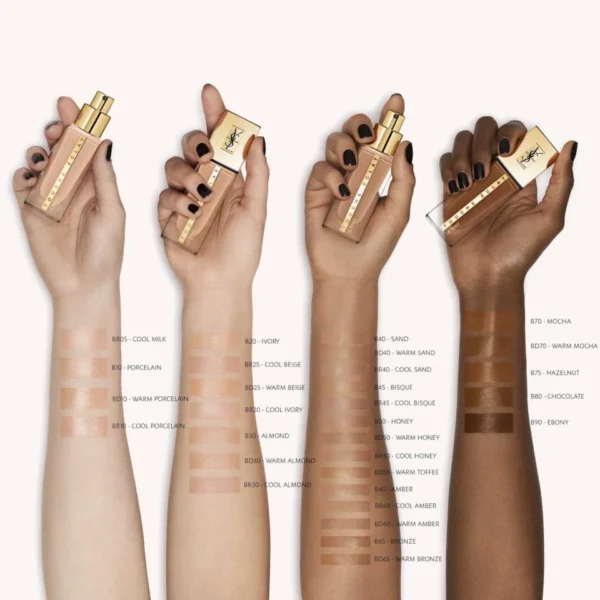 YSL Encre De Peau All Hours Foundation 24H Long-Wear Flawless Matte Full Coverage B10 Porcelain