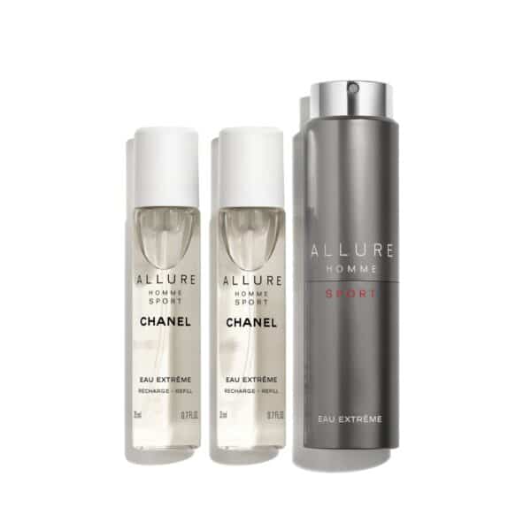 Chanel Allure Homme Sporteau Extrême Refillable Travel Spray Gaveeske 3X20 ml