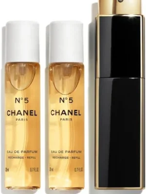 Chanel No 5 Twist and Spray - Purse Spray Gaveeske 2 x EDT Spray Refill 20 ml + 1 x EDT Spray 20 ml